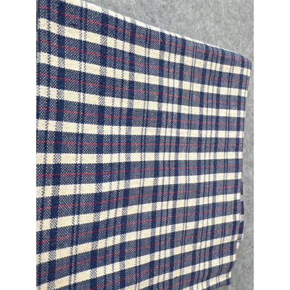 Blue & White Plaid Cotton Fat Quarter Fabric 18x22" Quilting Crafts - Picture 3 of 5